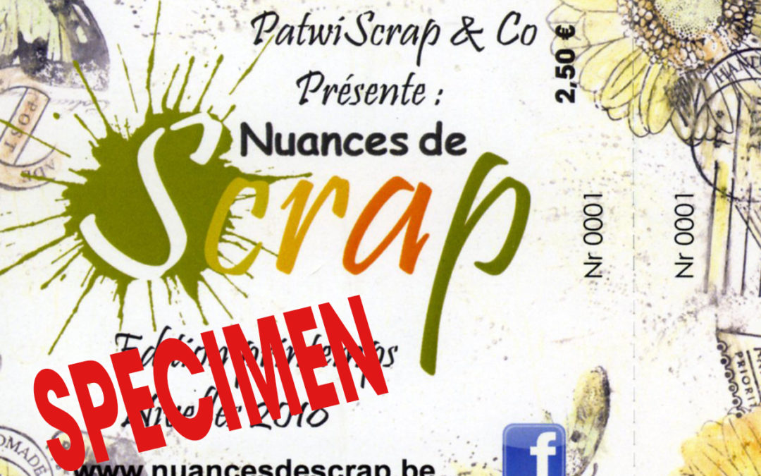 Concours jeux billetterie Nuances de Scrap Gosselies les 14 et 15 mars 2020